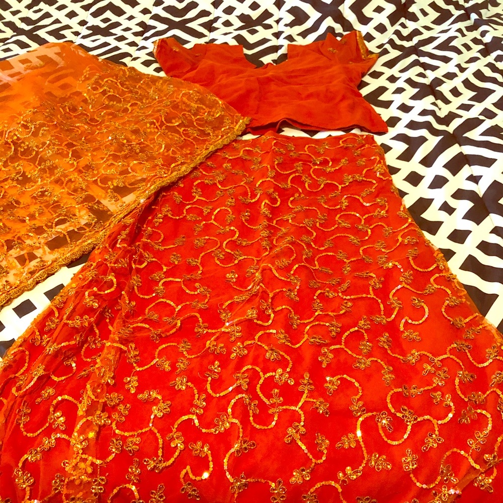 Hand made Sari from India. Never worn.